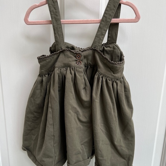 TJX Europe 24M Green, White, and Pink Flowy Girls Tank Top Blouse - Picture 3 of 5